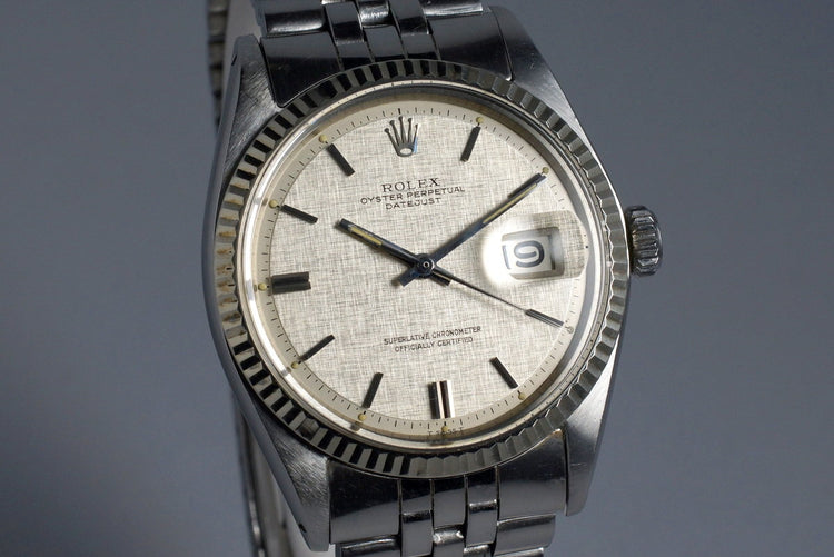 1970 Rolex DateJust 1601 Silver Linen Dial