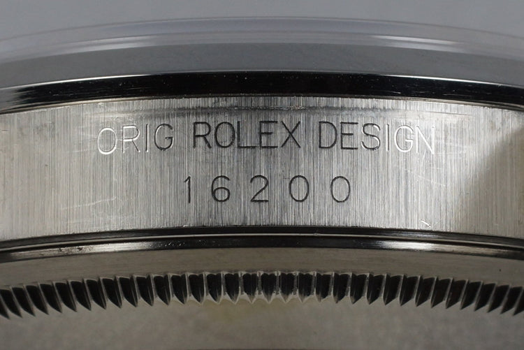 1994 Rolex DateJust 16200 Black Dial with RSC Papers
