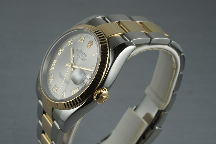 2003 Rolex Two Tone DateJust 116233 with Box and Papers