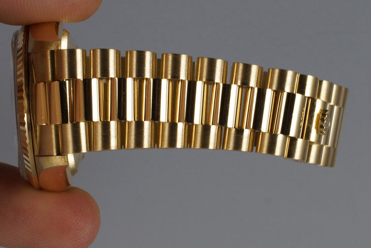 1991 Rolex YG Day-Date 18238 Factory Champagne Diamond Dial