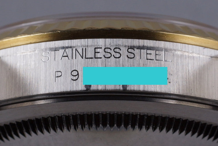 2000 Rolex Two Tone DateJust 16233 Tapestry Dial with Box and Papers