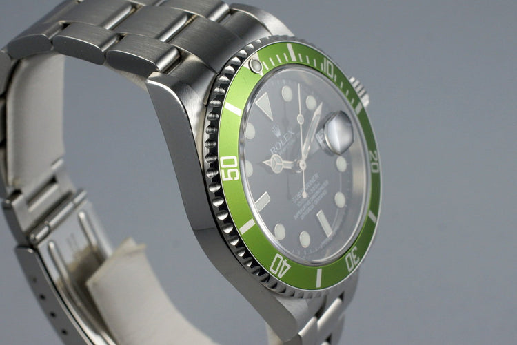 2006 Rolex Green Submariner 16610LV