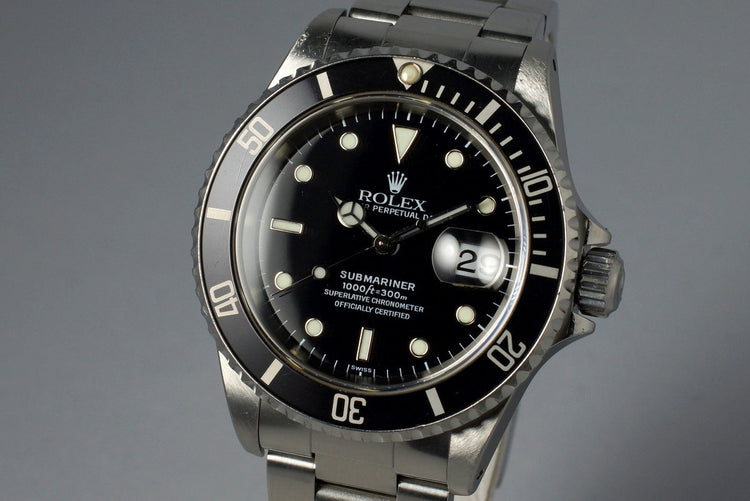 1999 Rolex Submariner 16610 with Box and Papers