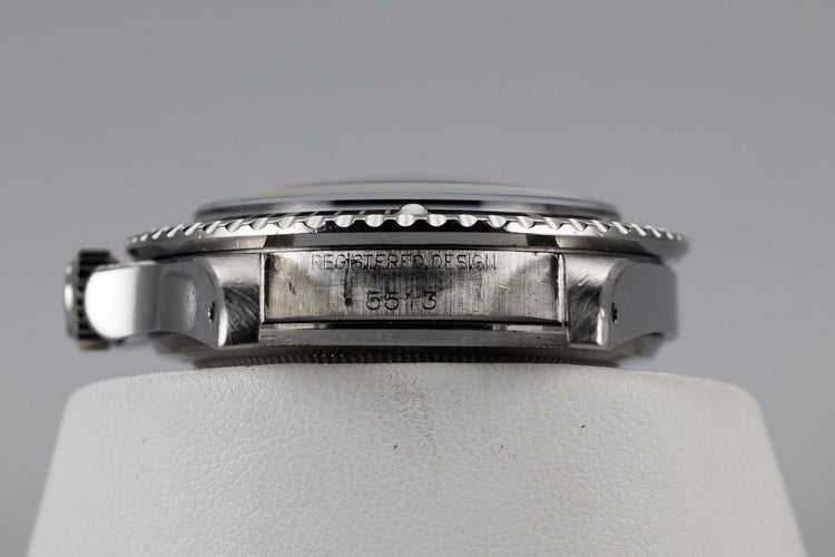1967 Rolex Submariner 5513 Gilt Meters First Dial with Spider Cracking Patina