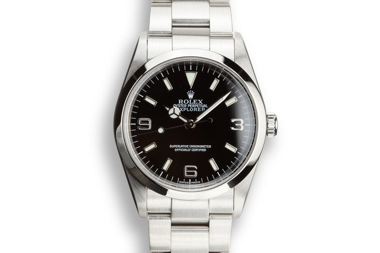 2002 Rolex Explorer 114270 with Box and Papers