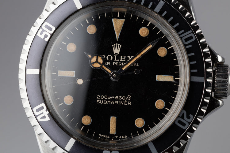 1964 Rolex Submariner 5513 with Meters first Gilt Dial
