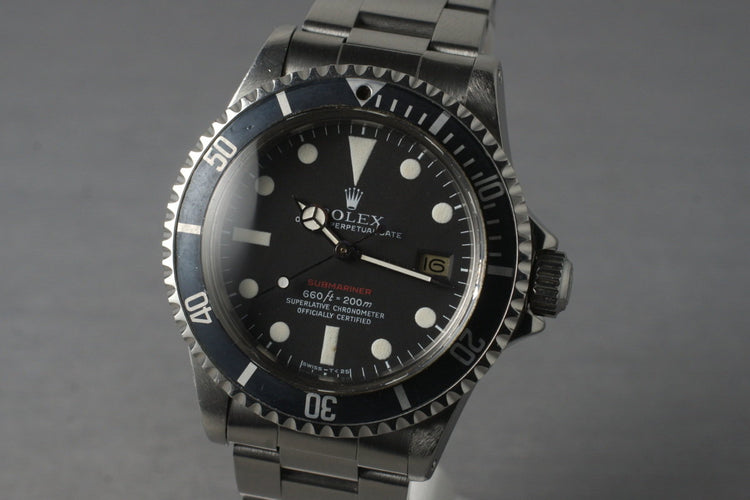 1972 Rolex Red Submariner 1680 Mark IV Dial