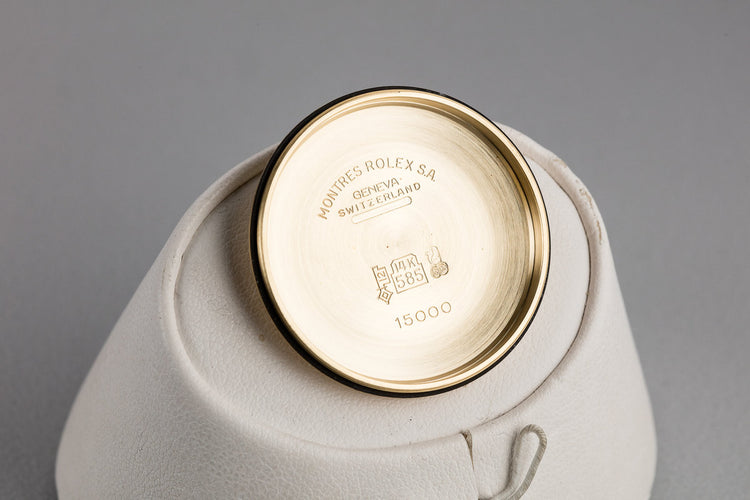 1981 Rolex 14K YG Date 15037 with Champagne Dial