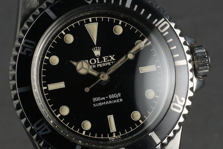 1962 Rolex Submariner 5512 PCG with Gilt Glossy Chapter Ring Dial