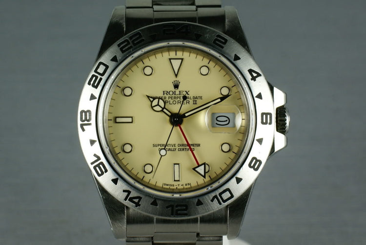 Rolex Explorer II 16550 Cream Dial with Papers