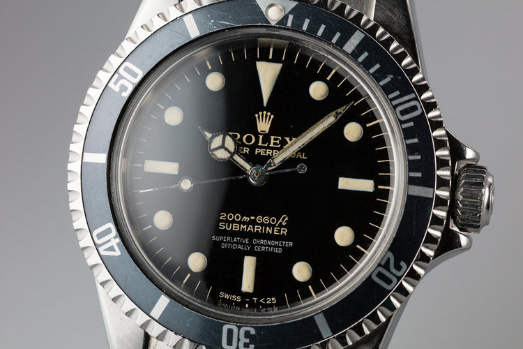 1964 Rolex Submariner 5512 Gilt 4 Line Dial