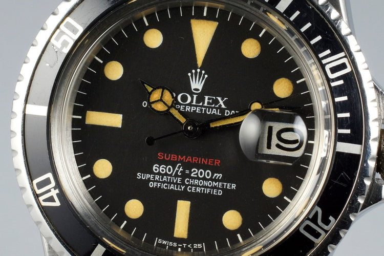 1972 Rolex Red Submariner 1680 Mark VI