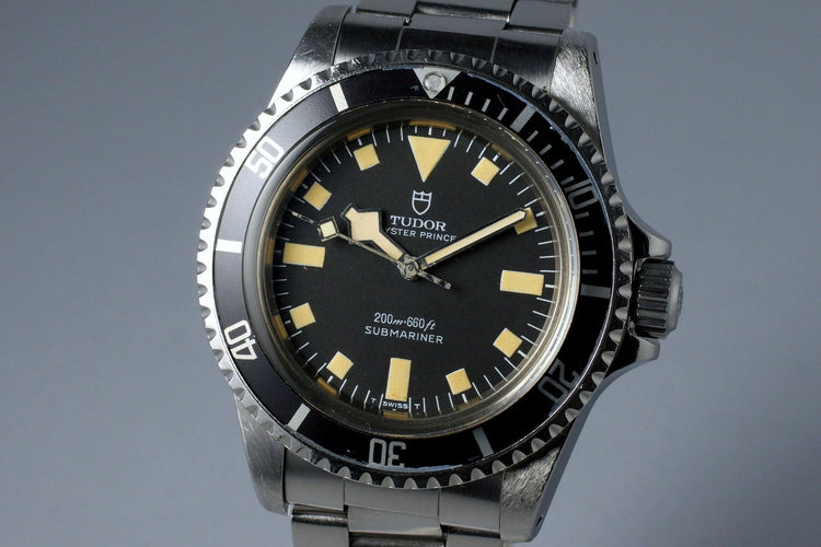 1977 Tudor Submariner 94010 Black Snowflake Dial