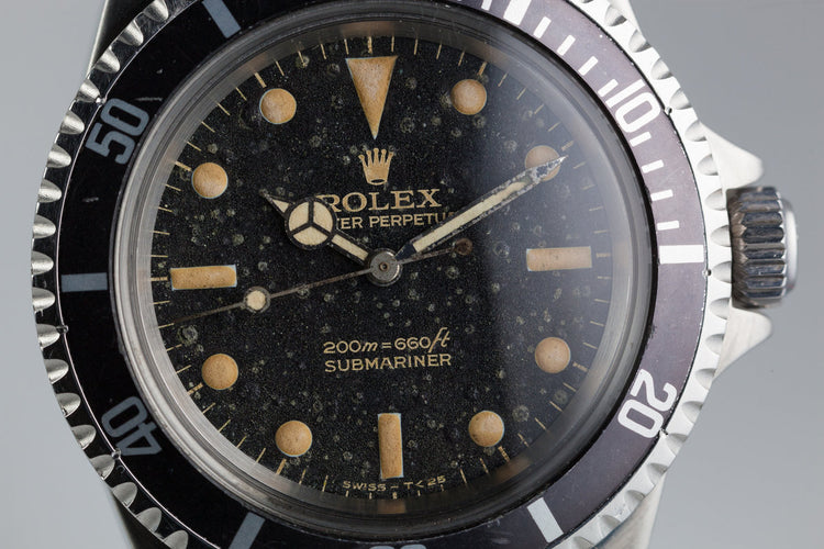 1965 Rolex Submariner 5513 with Bart Simpson Gilt Dial