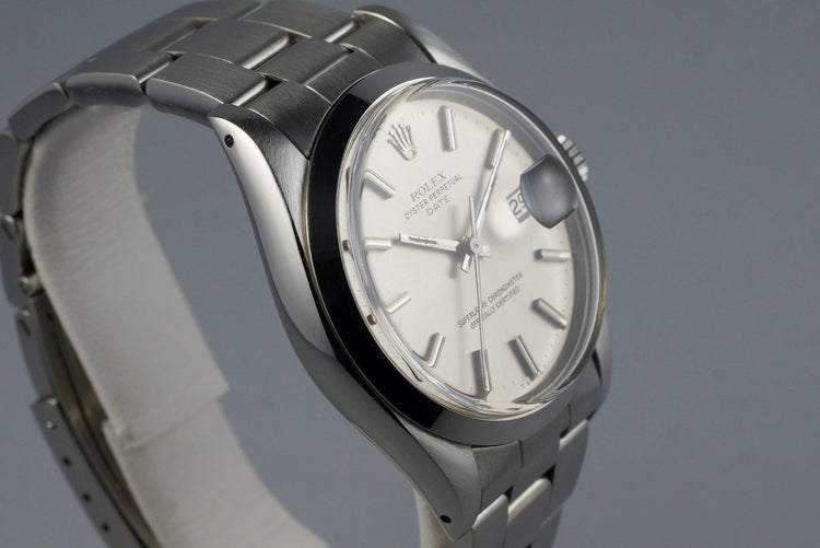 1978 Rolex Date 1500 Silver Dial