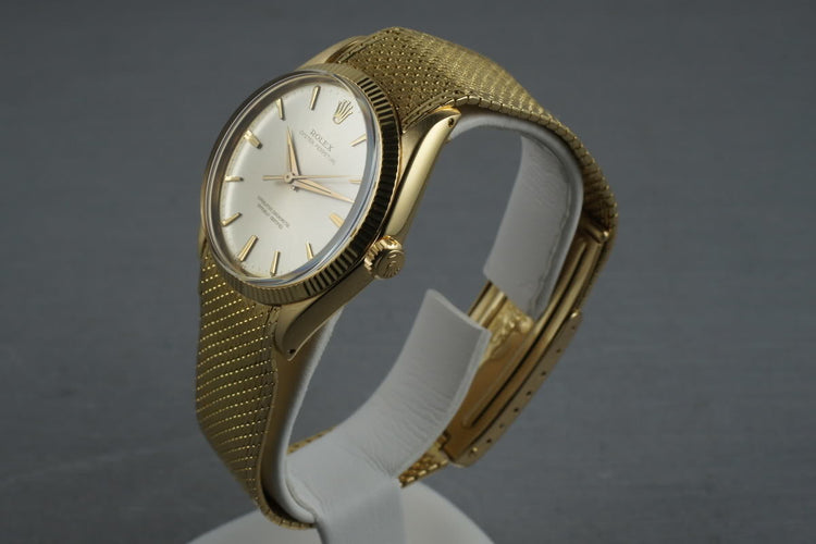 1964 Rolex Vintage Oyster Perpetual 18K 1005 with Rare Bracelet