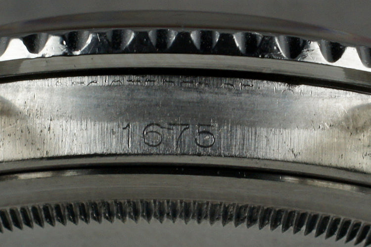 1963 Rolex GMT 1675 PCG with Box and Papers