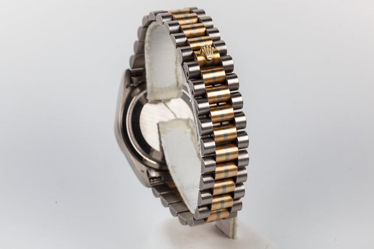 1995 Rolex Two Tone Day-Date 18239B with Diamond Dial and Tridor President Bracelet