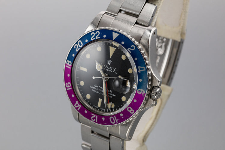 1967 Rolex GMT-Master 1675 Fuchsia with Box and Papers