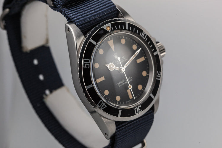 1968 Rolex Submariner 5513 with Rolex Service Papers
