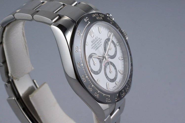 2016 Rolex Ceramic Daytona 116500LN White Dial with Box and Papers