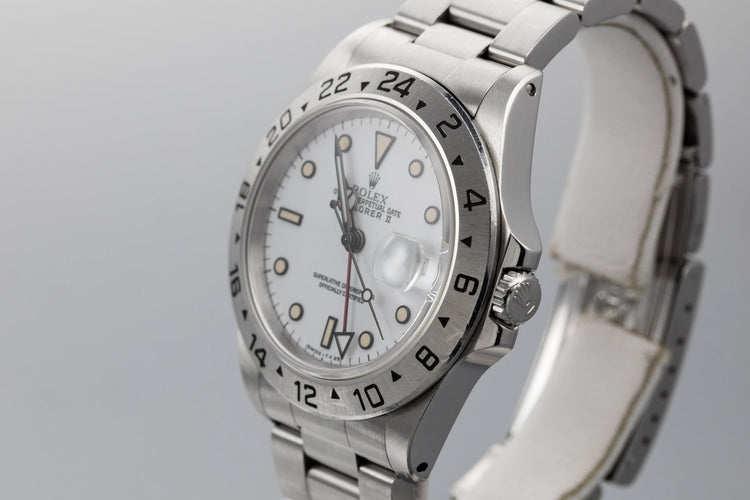 1991 Rolex Explorer II 16570 White Dial