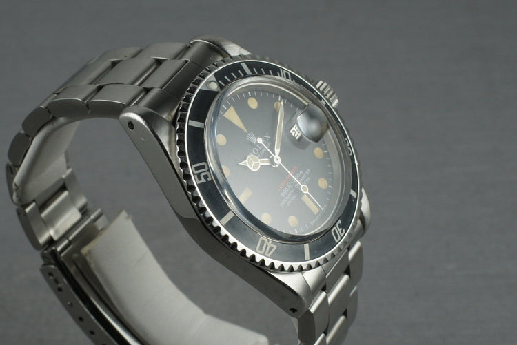 1970 Rolex Red Submariner 1680 with Box and Papers
