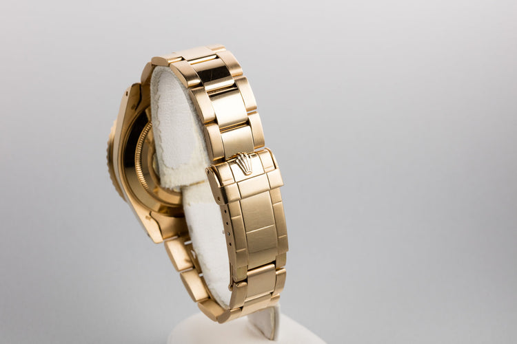 1981 Rolex 18K YG Submariner 16808 Matte Black Nipple Dial