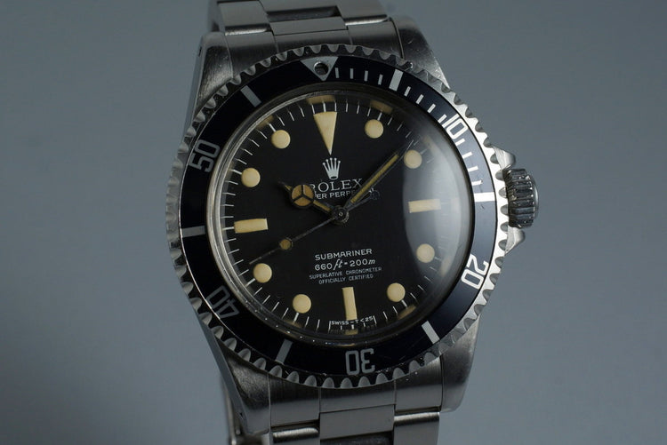 1978 Rolex Submariner 5512 Mark III Maxi Dial with Box and Papers