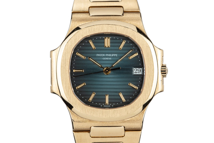 1992 18L YG Patek Phlippe Nautilus 3800/1 with Box and Extract from the Archives