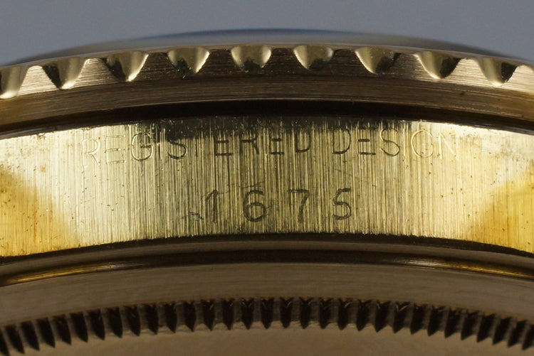 1975 Rolex YG GMT 1675 Black Dial