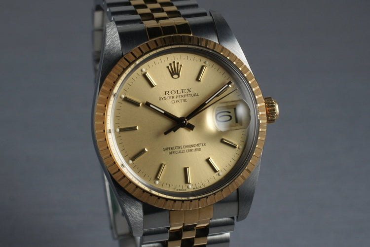 1988 Rolex Two Tone Date 15053 with Box