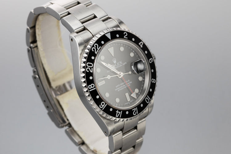 1999 Rolex GMT-Master II 16710 with Black Bezel Insert
