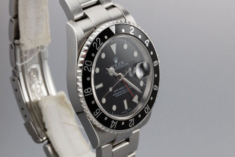 2003 Rolex GMT-Master II 16710 Black Bezel with Box and Papers