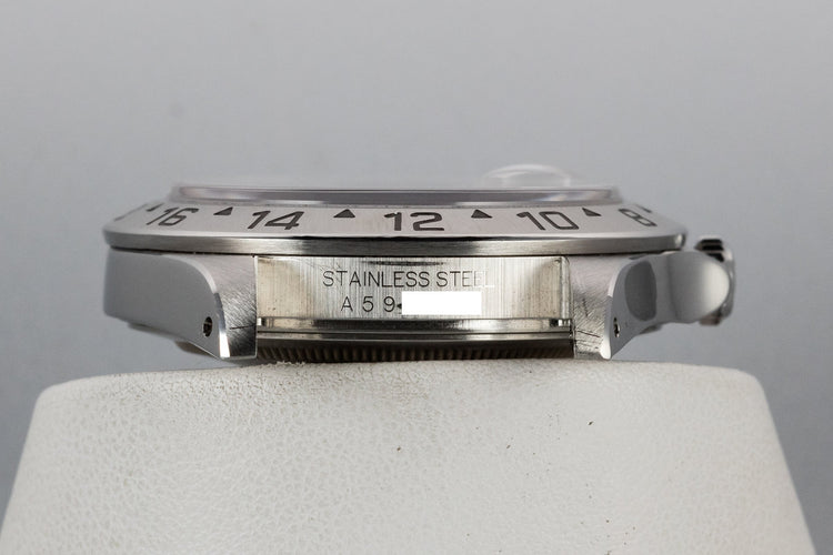 1999 Rolex Explorer II 16570 with SWISS Only White Dial