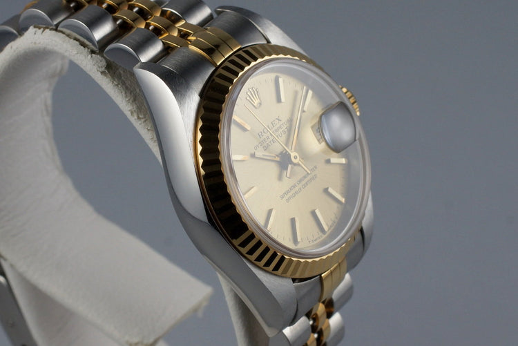 1995 Rolex Ladies Two Tone DateJust 69173 with Box and Papers