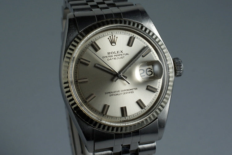 1968 Rolex DateJust 1601 Silver ‘Wide Boy’ Dial