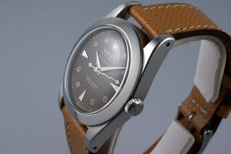 1958 Rolex Milgauss 6541 Tropical Non-Luminous Waffle Dial
