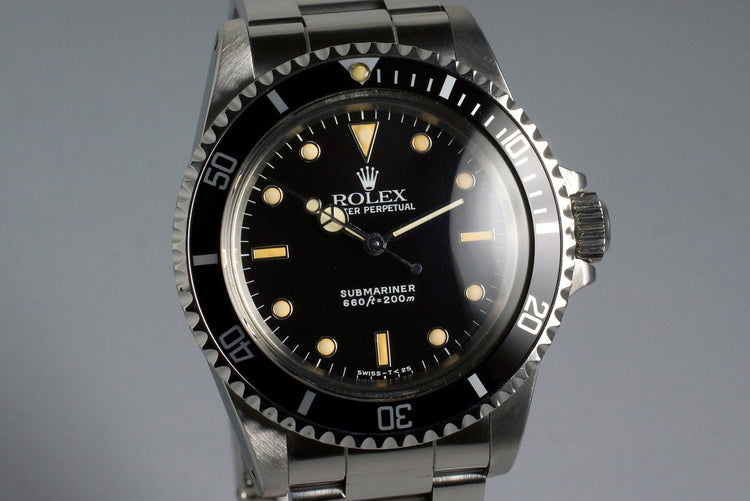 1988 Rolex Submariner 5513 with Box and Papers