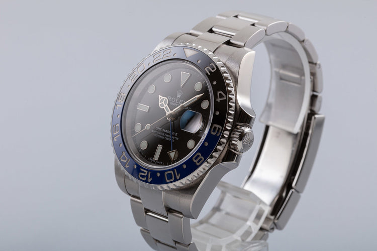 2013 Rolex GMT-Master II 116710BLNR "Batman" with Box & Card