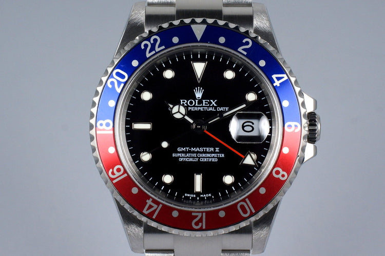 2006 Rolex GMT II 16710 with Box and Papers