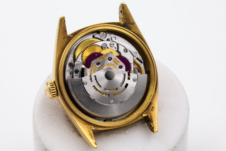 1978 Rolex YG Day Date 1803 Factory Diamond Red Vignette Dial