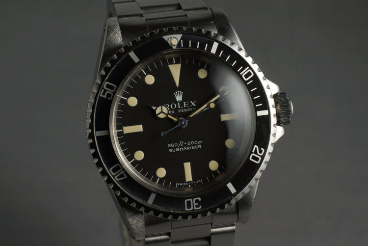 1966 Rolex Submariner 5513 Serif Dial with Service Papers