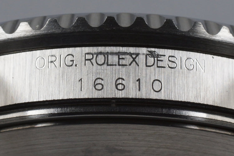 1995 Rolex Submariner 16610 with Box and Papers