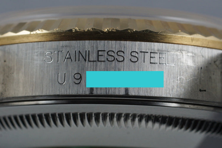 1997 Rolex Two Tone DateJust 16233 Factory Diamond Jubilee Dial with Box and Papers