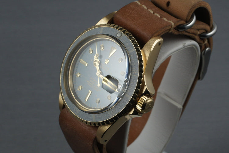 1979 Rolex 18K Submariner 1680 with Faded Blue Dial and Bezel