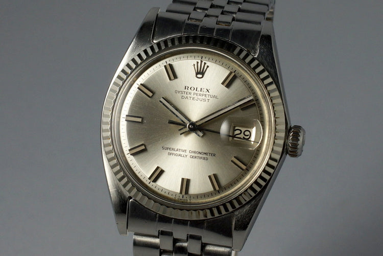 1968 Rolex DateJust 1601 Silver ‘Wide Boy’ Dial