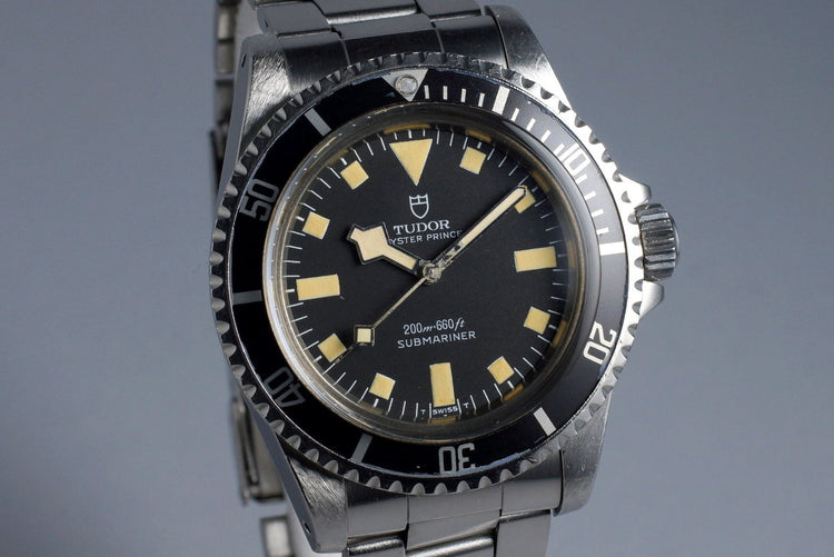 1977 Tudor Submariner 94010 Black Snowflake Dial