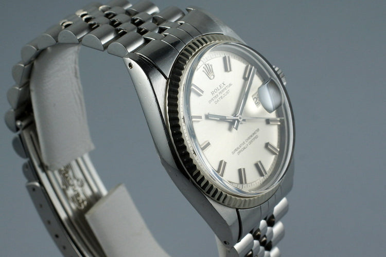 1968 Rolex DateJust 1601 Silver ‘Wide Boy’ Dial