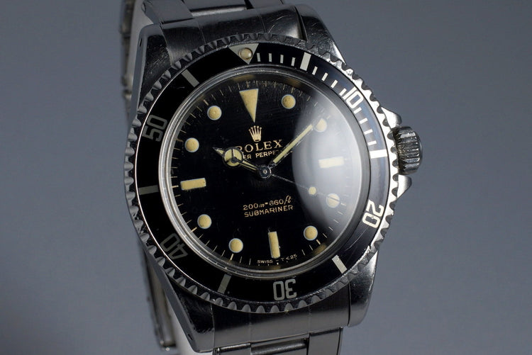 1965 Rolex Submariner 5513 with Glossy Gilt Dial